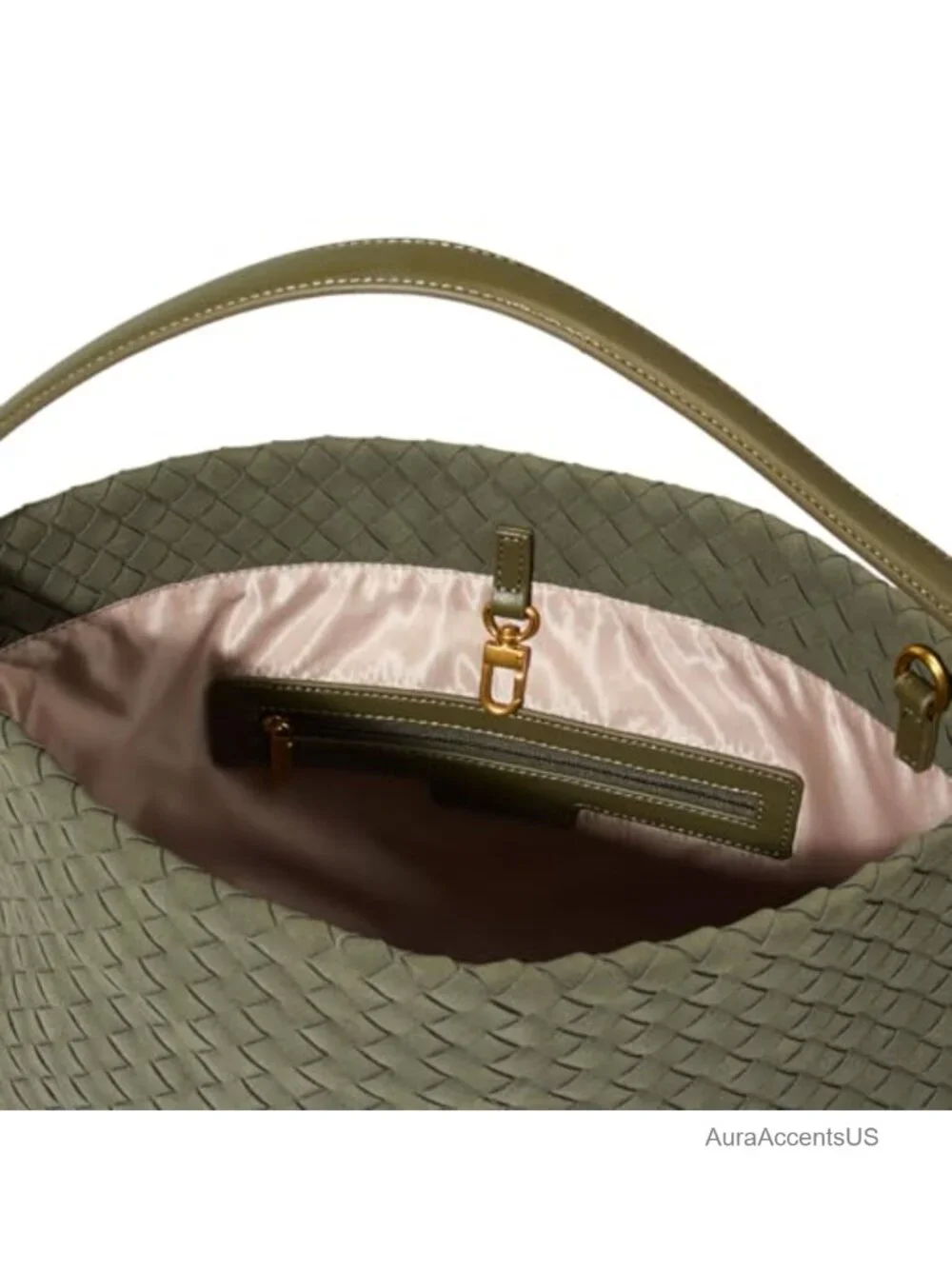 Suede Hobo Bag for Women Hand-Woven Tote Shoulder Bag